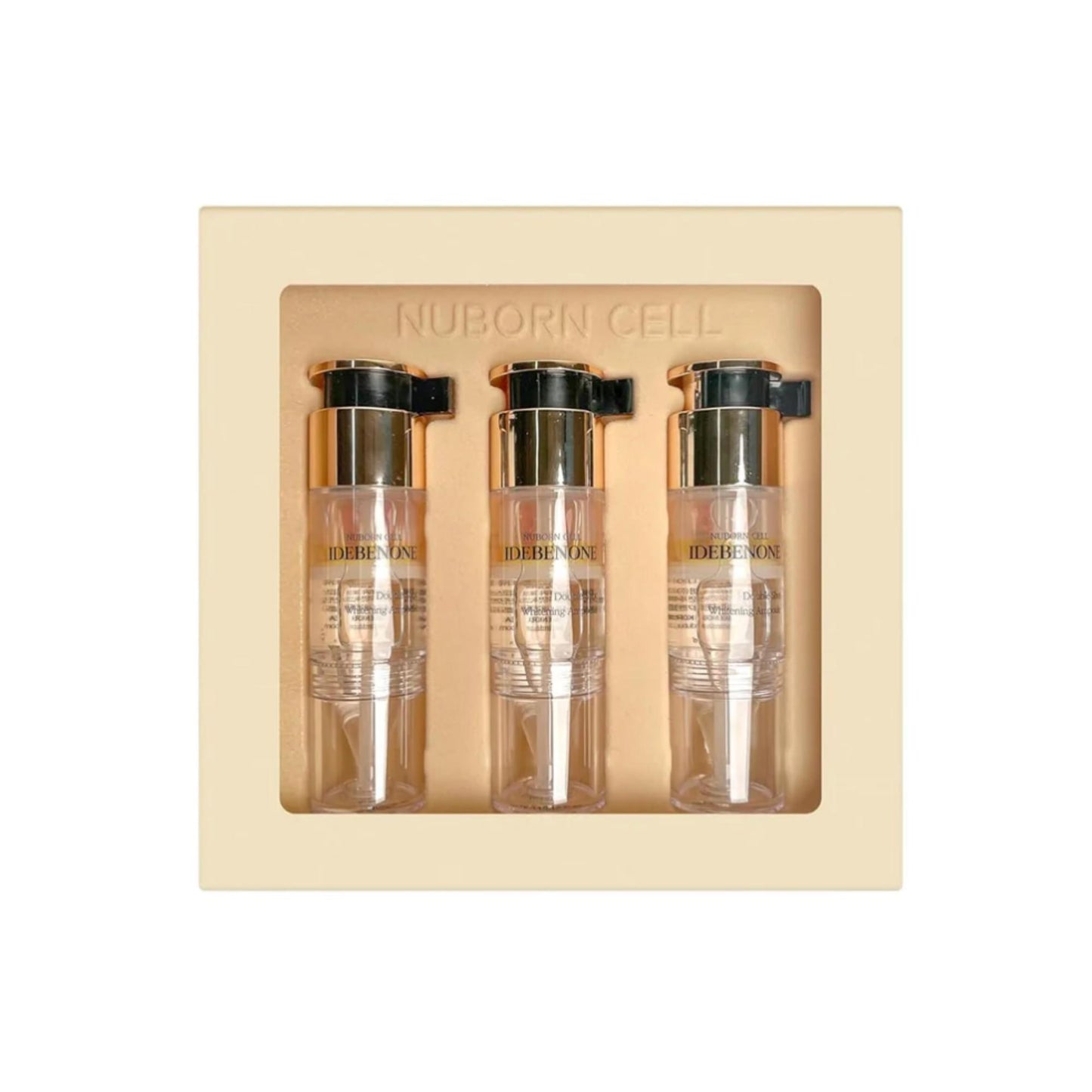 [Blanc Dubu] Nuborn Cell Idebenone Double Shot Ampoule 22% | Dual-Agent Fresh Mix Serum for Radiance, Firmness & Even Skin Tone | Niacinamide + Glutathione + Collagen