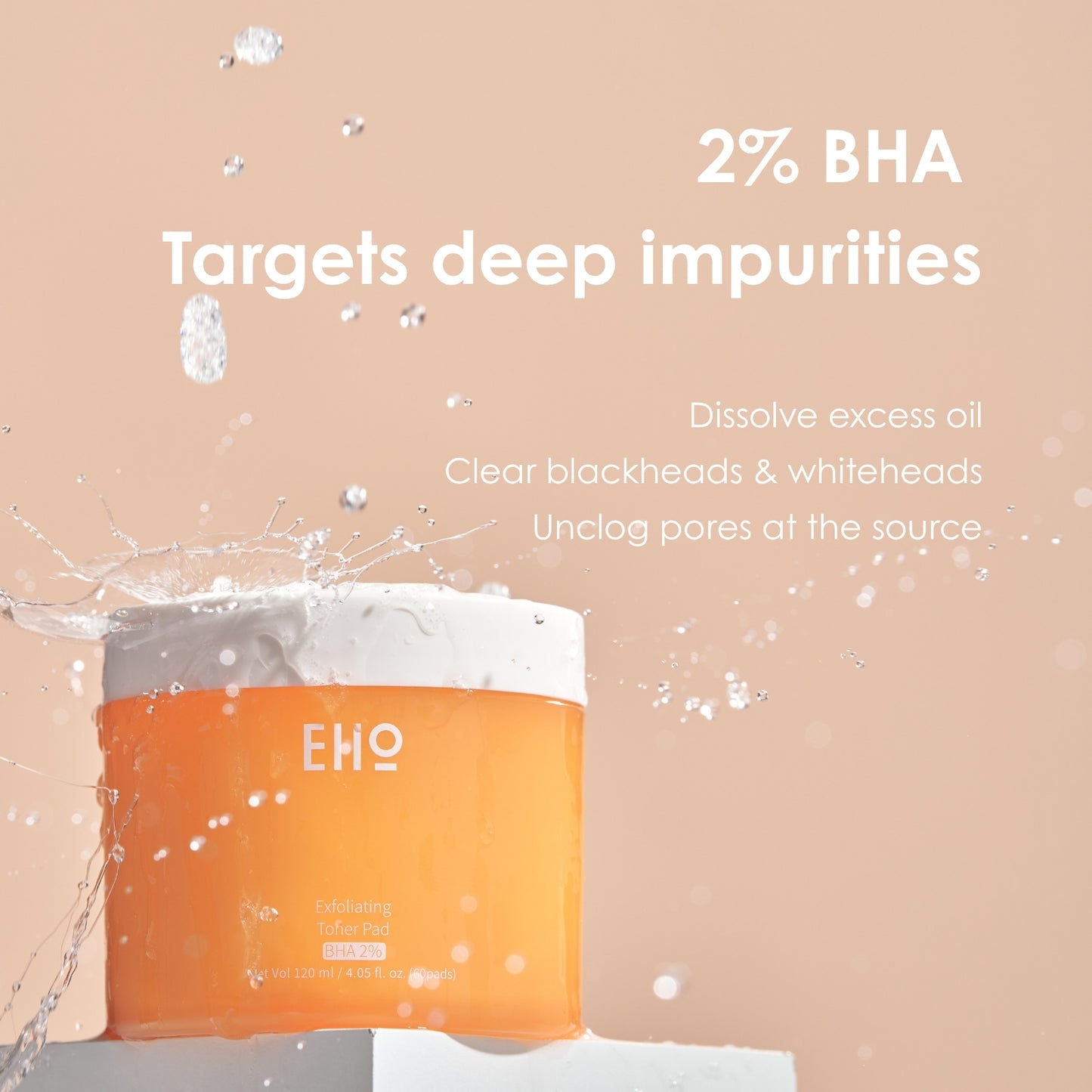 EIIO Korean BHA 2% Pore-Blurring Toner Pads (60ct)