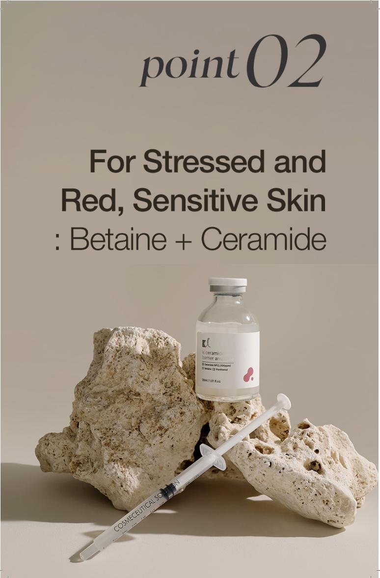 KI Ceramide Barrier Ampoule with – Korean Sensitive Skin Strengthening Serum for Redness, Dehydration & Barrier Repair