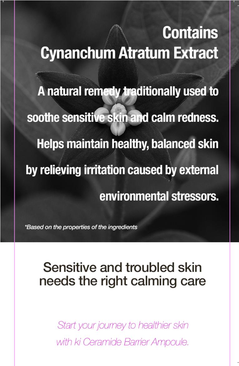 KI Ceramide Barrier Ampoule with – Korean Sensitive Skin Strengthening Serum for Redness, Dehydration & Barrier Repair