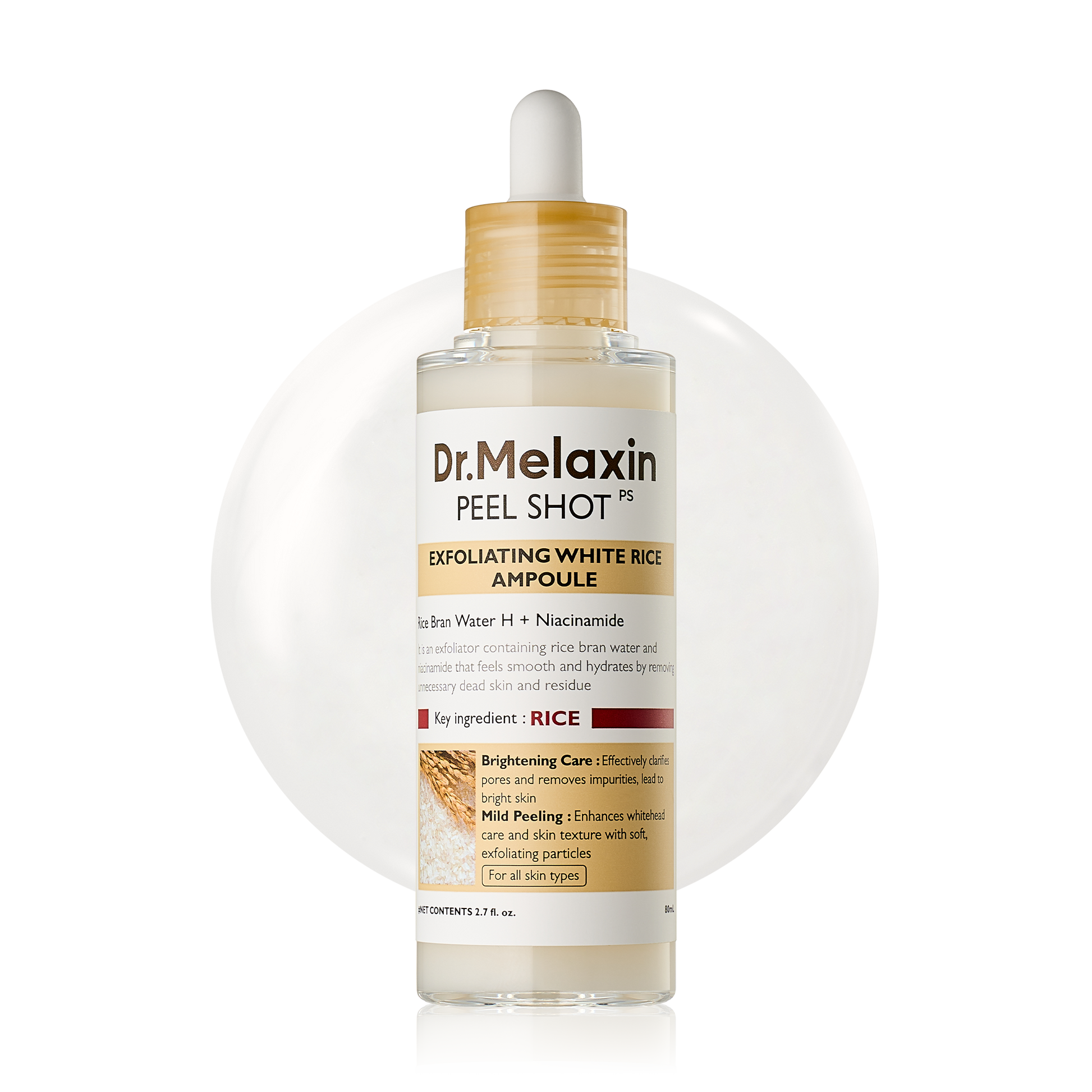 Dr.Melaxin Peel Shot Rice Ampoule 80ml