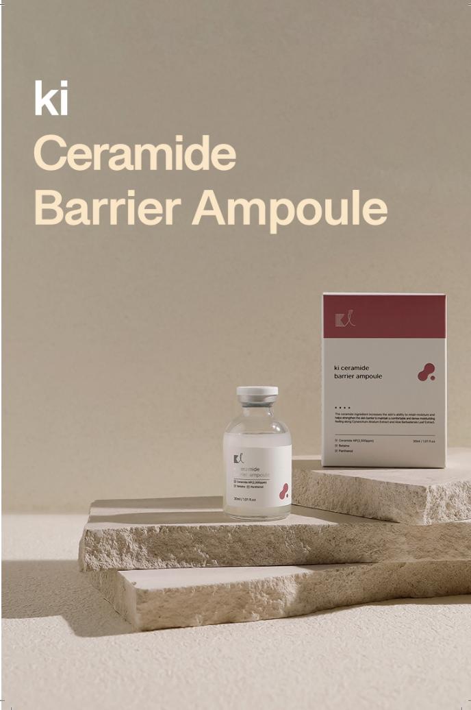 KI Ceramide Barrier Ampoule with – Korean Sensitive Skin Strengthening Serum for Redness, Dehydration & Barrier Repair