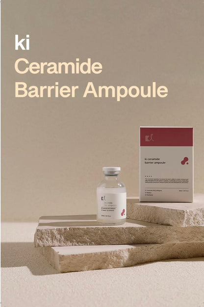 KI Ceramide Barrier Ampoule with – Korean Sensitive Skin Strengthening Serum for Redness, Dehydration & Barrier Repair