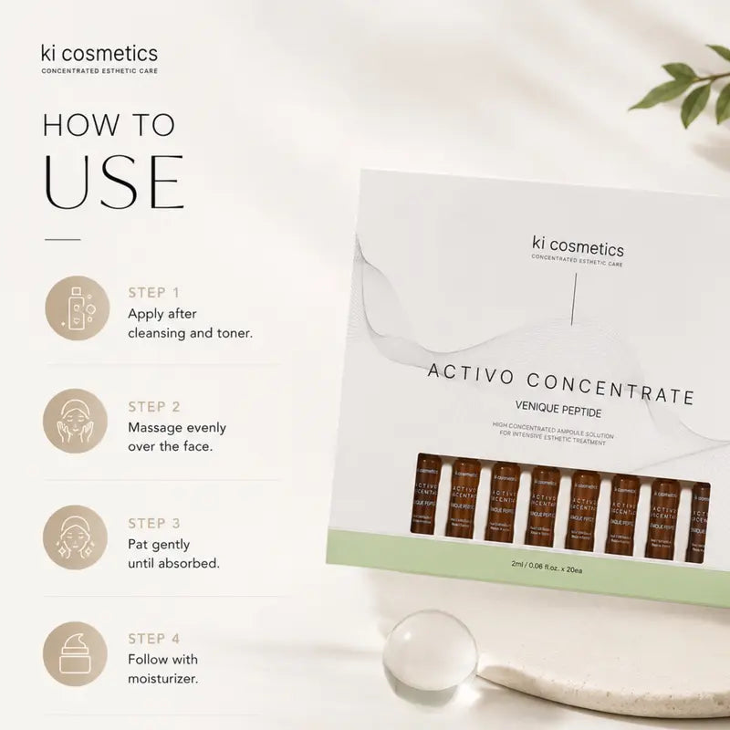 KI Cosmetics Activo Concentrate Venique Peptide Ampoule Set