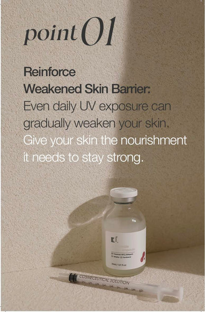KI Ceramide Barrier Ampoule with – Korean Sensitive Skin Strengthening Serum for Redness, Dehydration & Barrier Repair