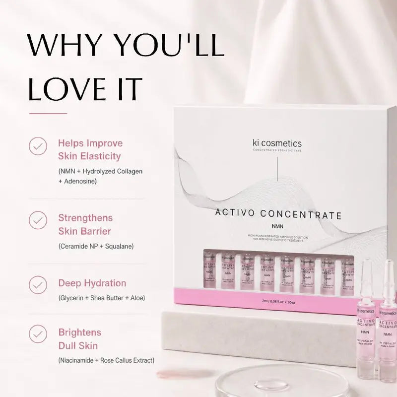 KI Cosmetics Activo Concentrate NMN Ampoule Set