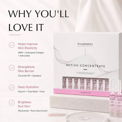 KI Cosmetics Activo Concentrate NMN Ampoule Set